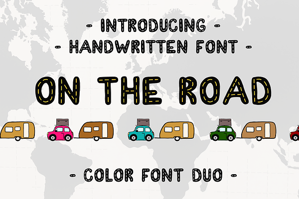 On The Road  OpenType-SVG Font