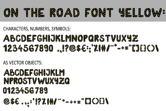 On The Road  OpenType-SVG Font in Display Fonts - product preview 3