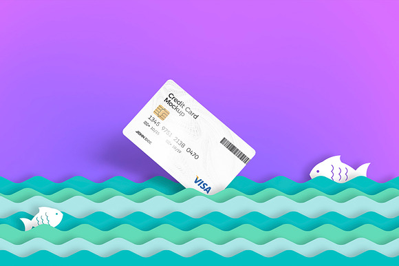Credit Card Mockups in Mockup Templates - product preview 2