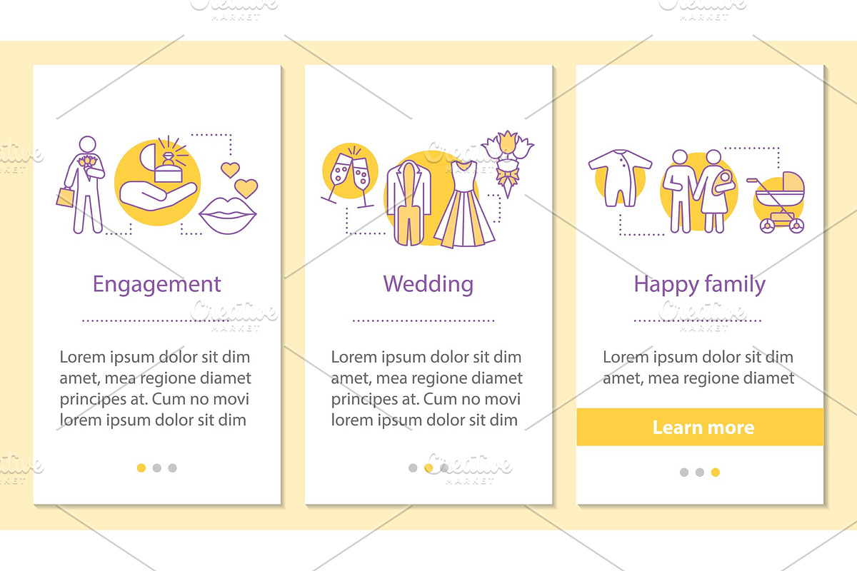 Family life cycle onboarding screen in Product Mockups - product preview 8