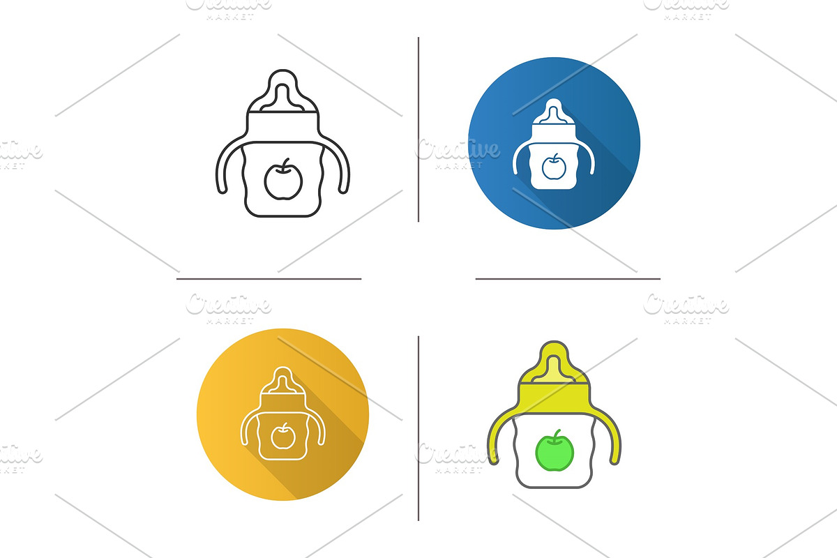 Baby sippy cup icon in Icons - product preview 8