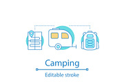 Camping concept icon