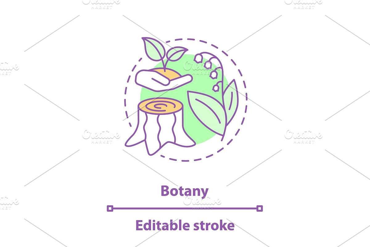 Botany concept icon in Icons - product preview 8