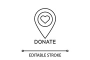 Charity organization location icon