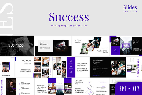 Success - template presentation P+K in Keynote Templates - product preview 4