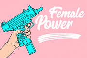 Female Power, Hand with Gun