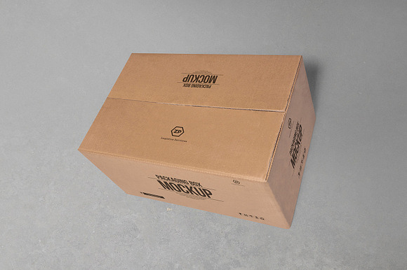 Cardboard Box Mockups in Product Mockups - product preview 4