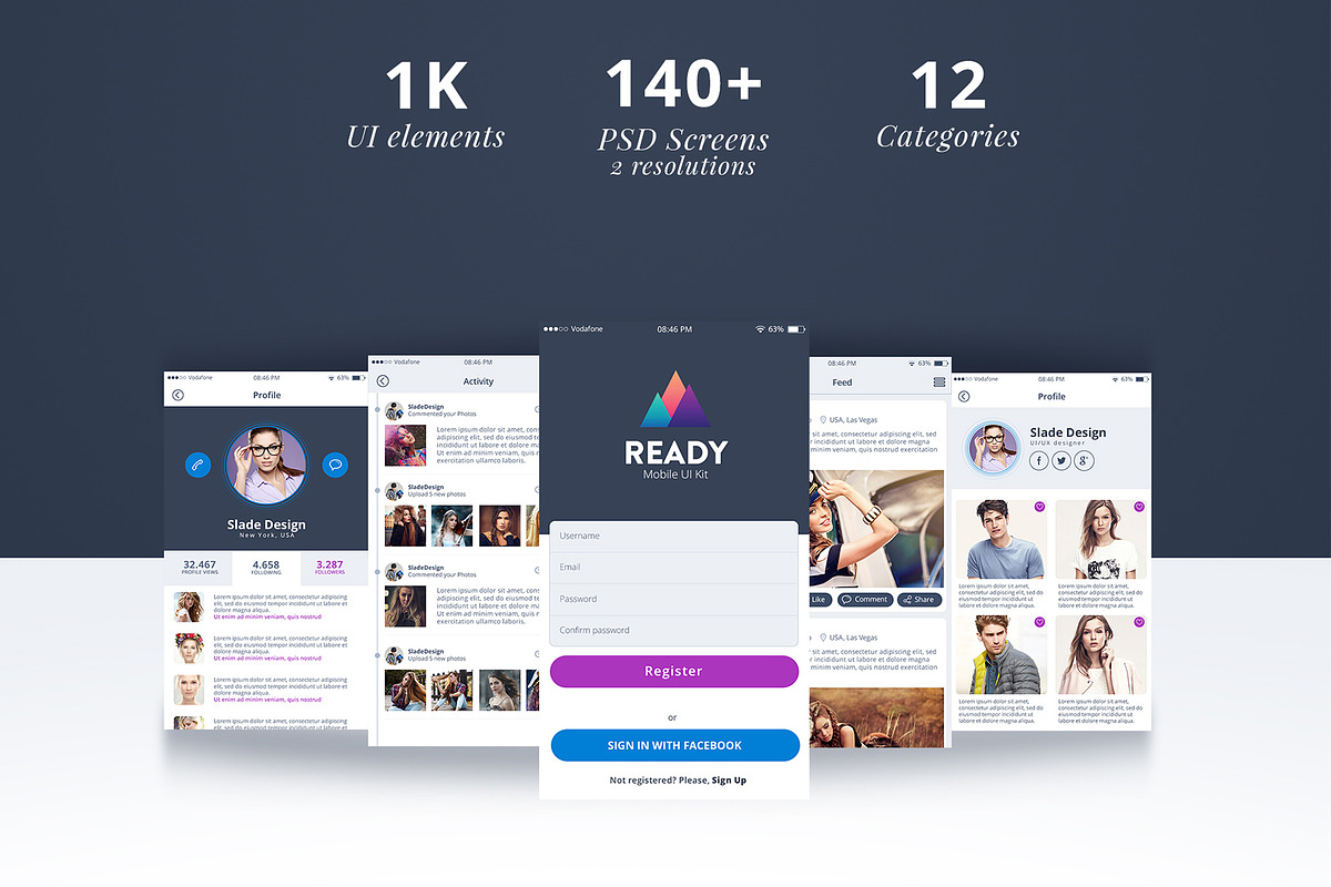 Ready Professional IOS Mobile UI Kit in UI Kits and Libraries - product preview 8