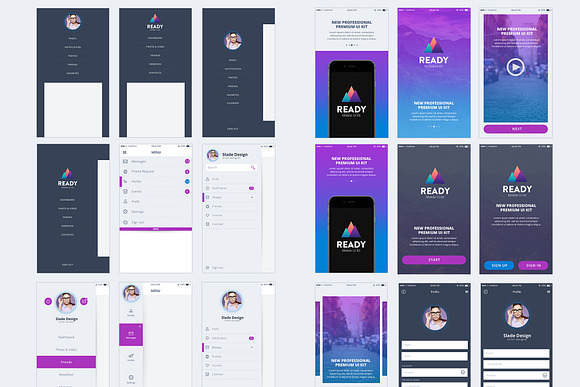 Ready Professional IOS Mobile UI Kit in UI Kits and Libraries - product preview 2