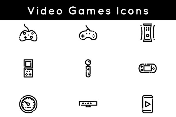 Video Games Icons in Icons - product preview 1