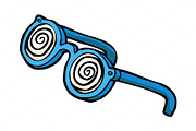 Doodle hypnotizing glasses