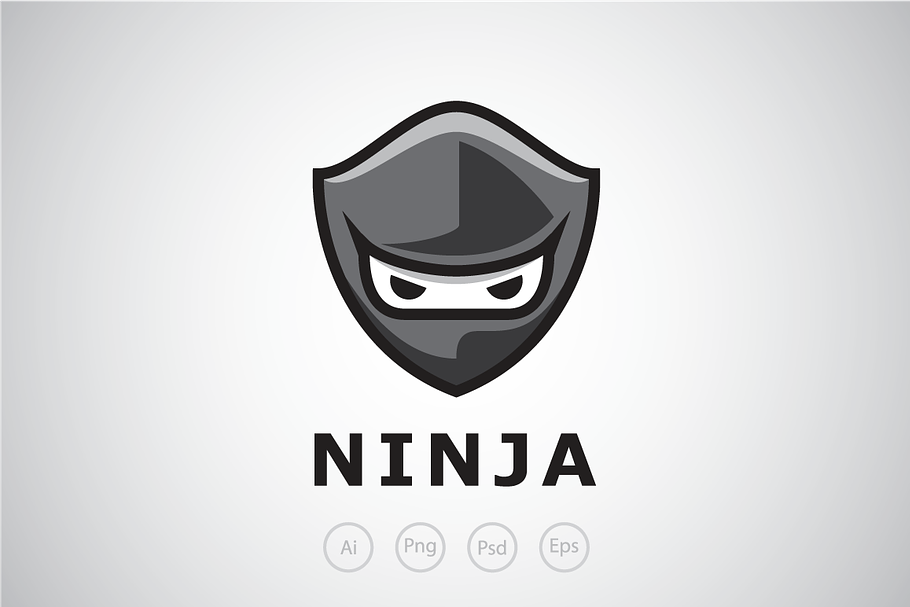 Ninja Shield Logo Template in Logo Templates - product preview 8