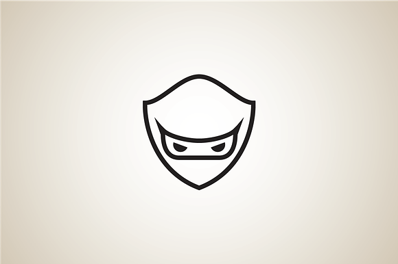 Ninja Shield Logo Template in Logo Templates - product preview 1
