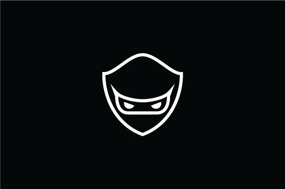 Ninja Shield Logo Template in Logo Templates - product preview 2
