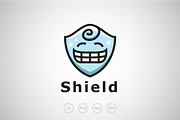Smiling Shield Logo Template