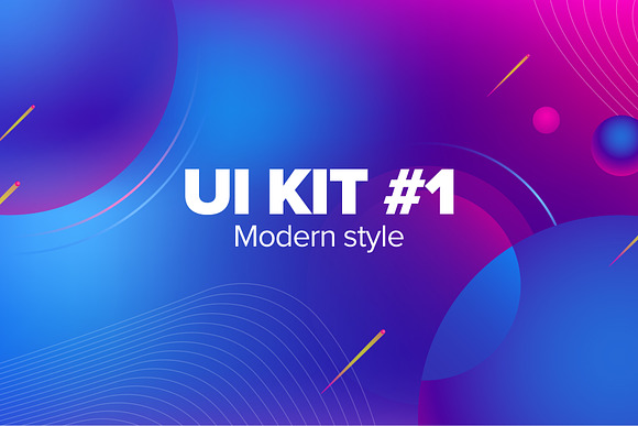 UI Kit for website in UI Kits and Libraries - product preview 1