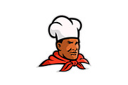 African American Chef Baker Mascot