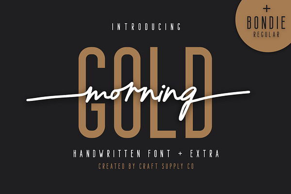 Morning Gold - Handwritten Font