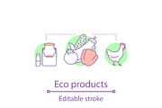 Eco products concept icon