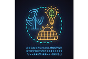 Alternative energy concept icon
