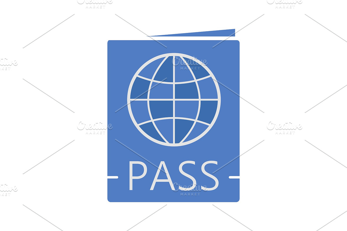International passport color icon in Icons - product preview 8