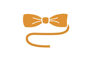 Bow tie glyph color icon