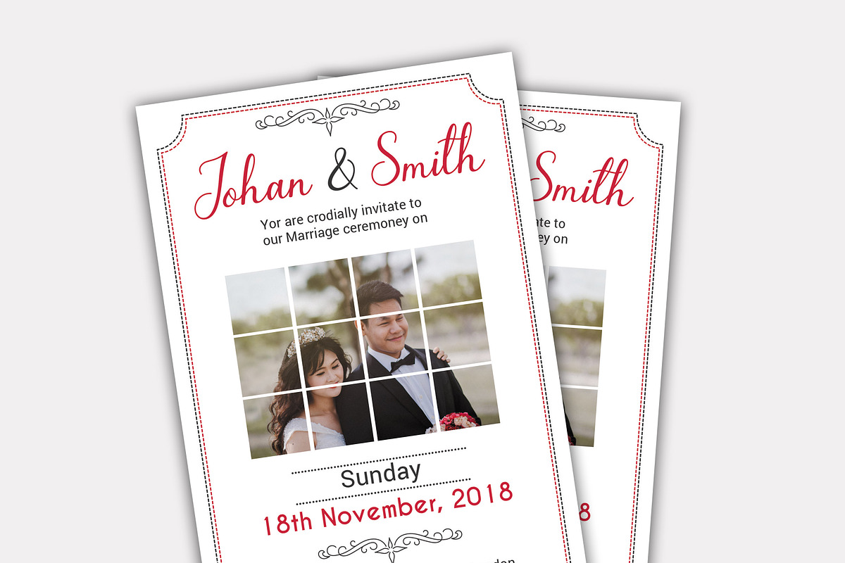 Wedding invitation card in Wedding Templates - product preview 8