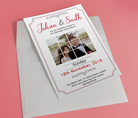Wedding invitation card in Wedding Templates - product preview 1