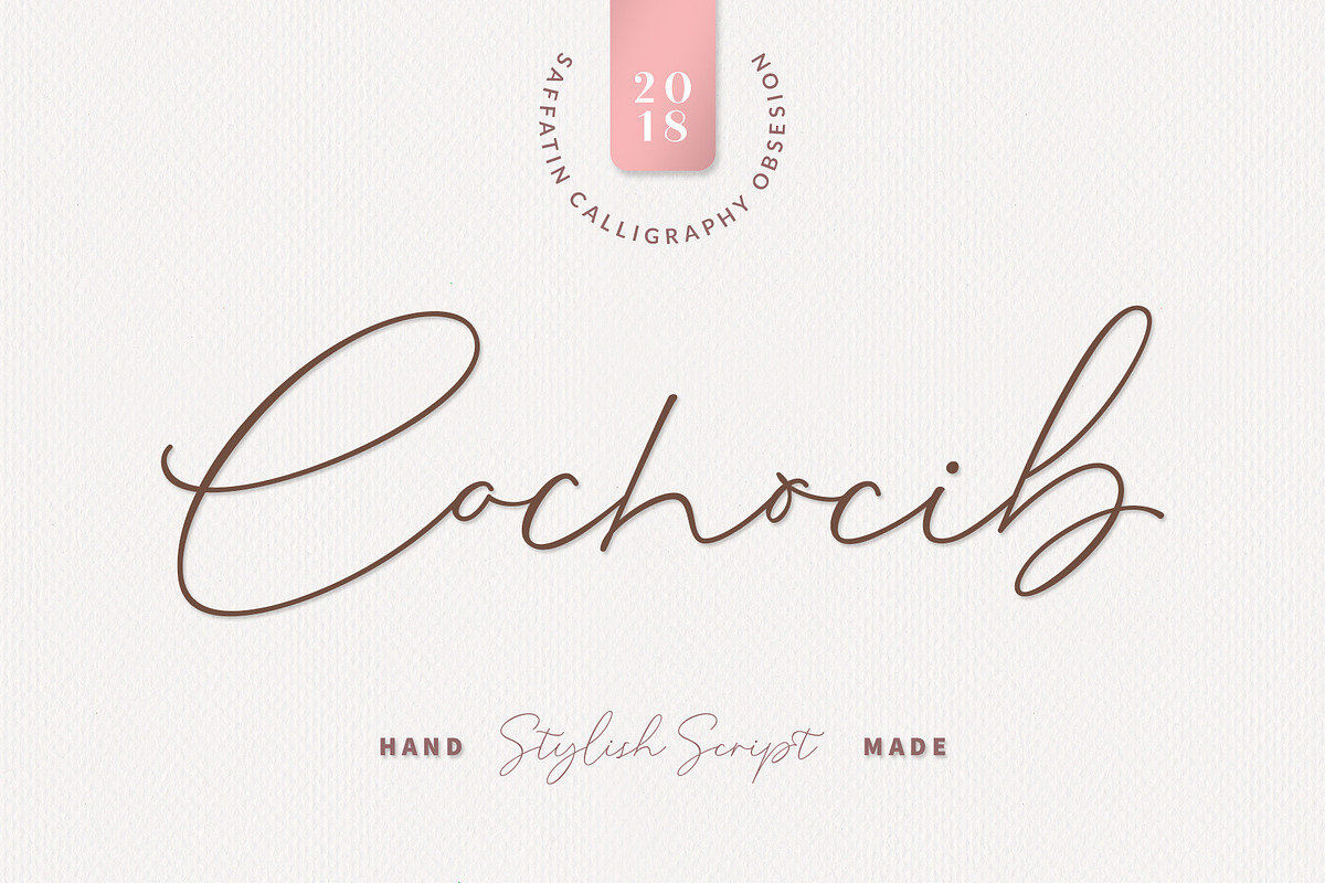 Cochocib Script in Script Fonts - product preview 8