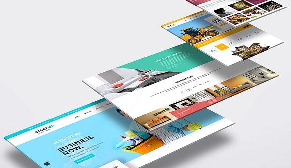 Multi Dimension Website Mock-Up 05 in Mobile & Web Mockups - product preview 1