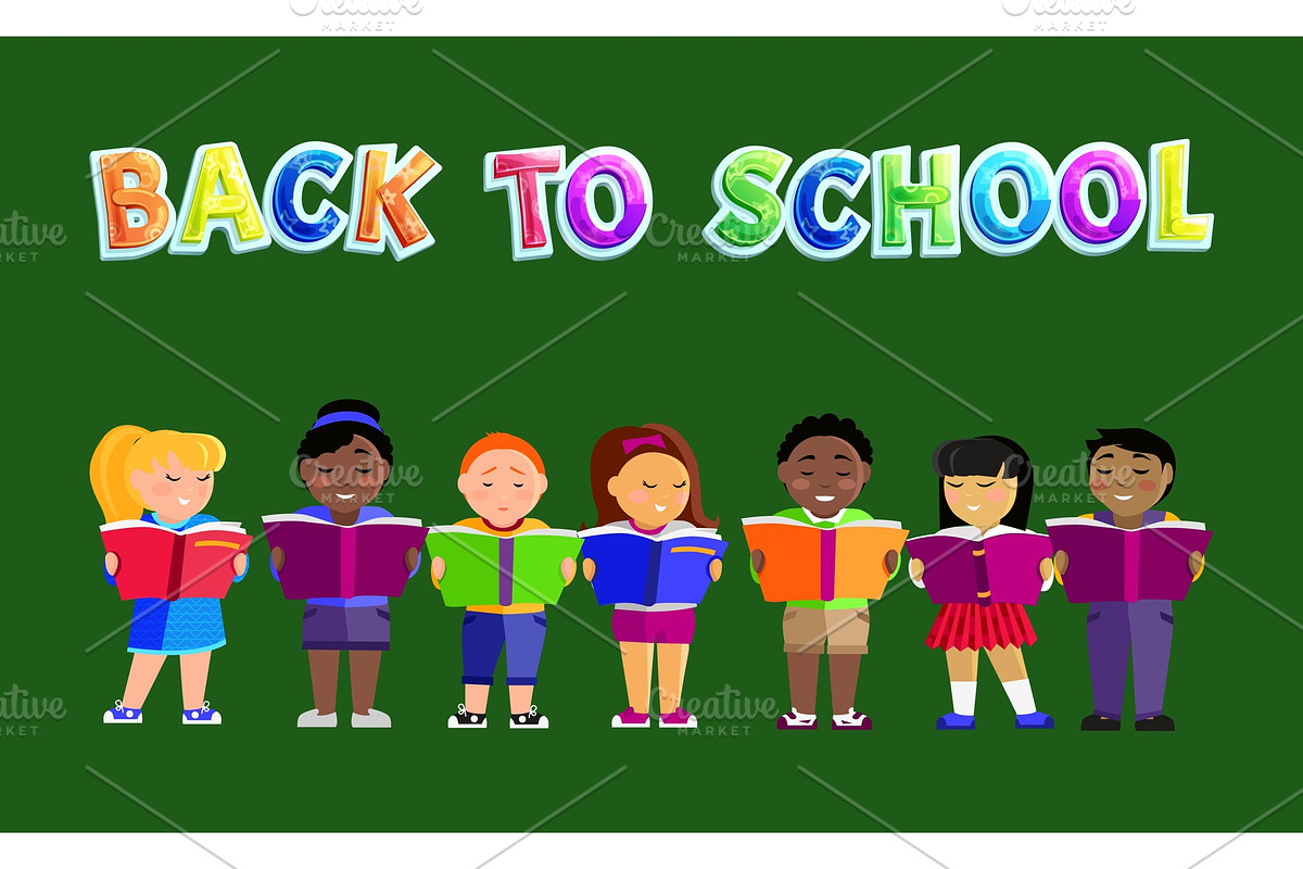 Back to School Poster Kids Vector in Objects - product preview 8