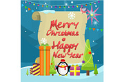 Winter Holidays Vector Concept in