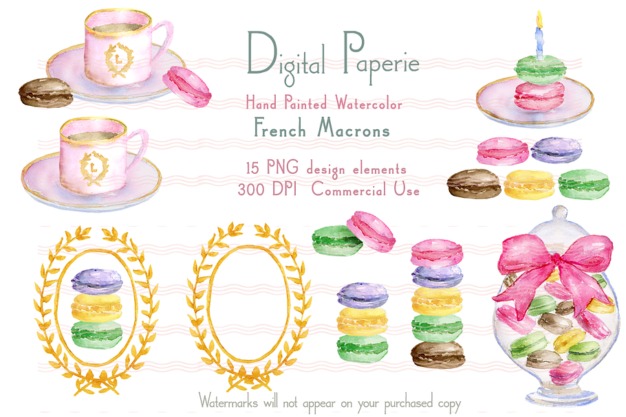 French Macarons Clipart