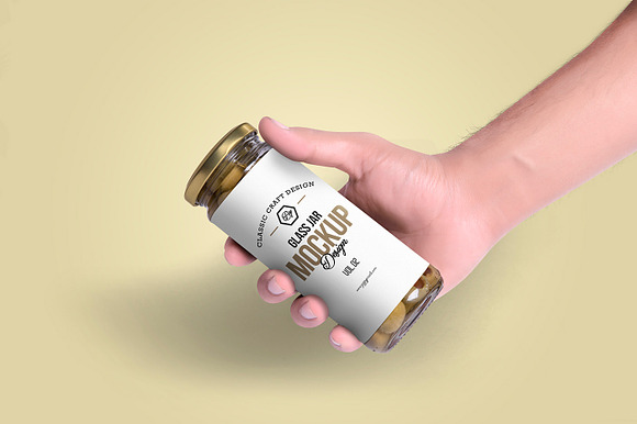 Olives Glass Jar Mockups in Product Mockups - product preview 1