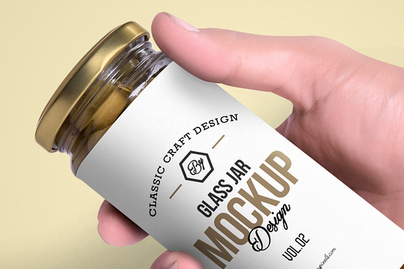 Olives Glass Jar Mockups in Product Mockups - product preview 6
