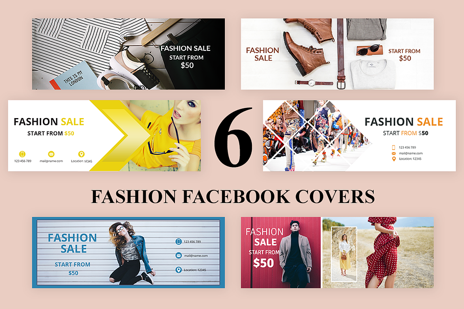 6 Fashion Facebook Covers