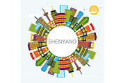 Shenyang China City Skyline