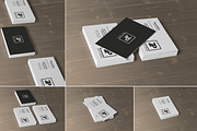 Stacked Business Card Mockups