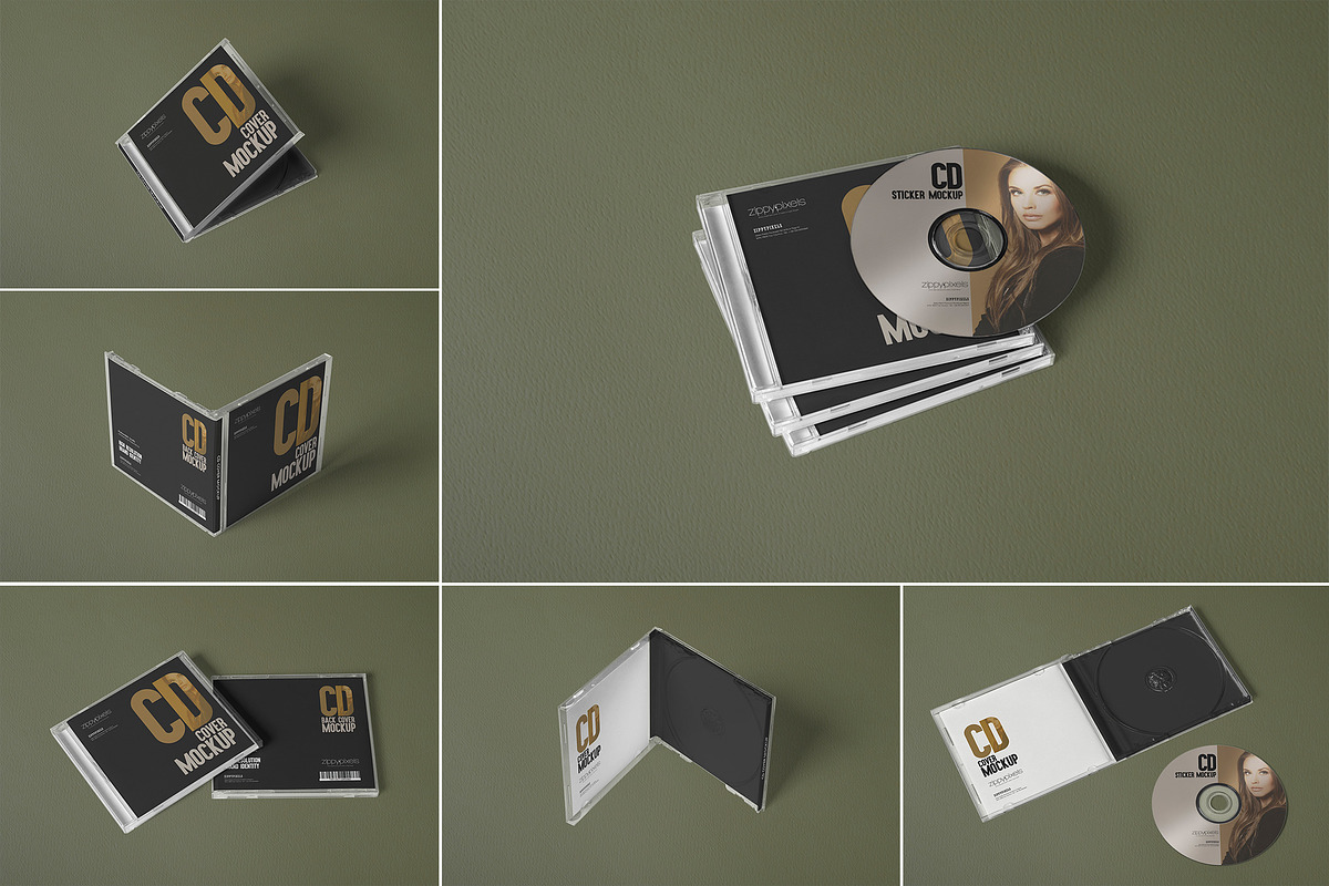 CD Cover Mockups in Product Mockups - product preview 8