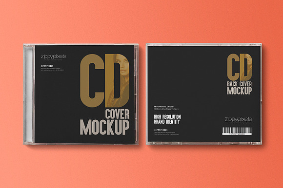 CD Label & Case Mockups in Product Mockups - product preview 2