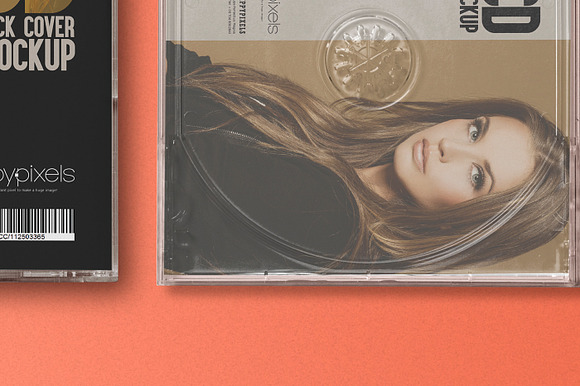 CD Label & Case Mockups in Product Mockups - product preview 5