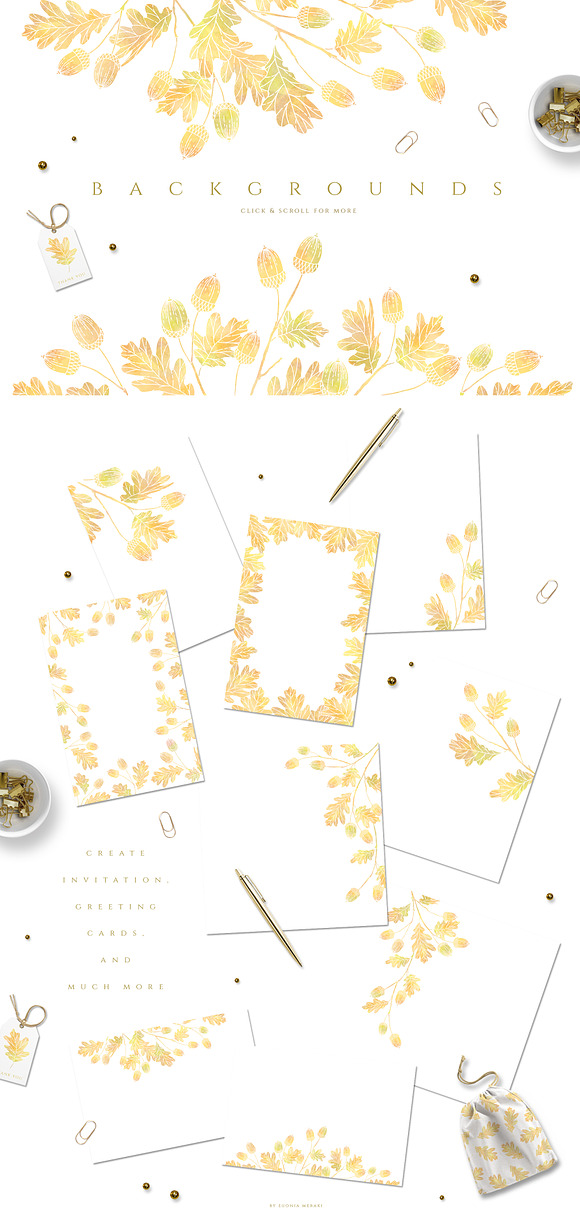 Autumn is Here - Fall Leaves clipart in Illustrations - product preview 3
