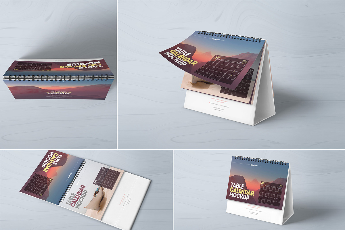 Table Calendar Mockups in Mockup Templates - product preview 8