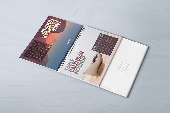 Table Calendar Mockups in Mockup Templates - product preview 3