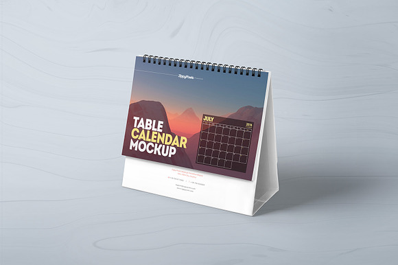 Table Calendar Mockups in Mockup Templates - product preview 4