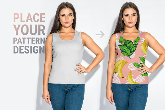 Plus Size T-shirt Mockup Bundle in Product Mockups - product preview 2