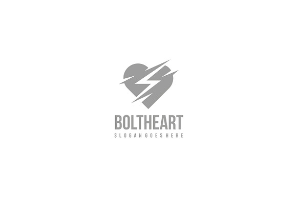 Electric Heart Logo in Logo Templates - product preview 2