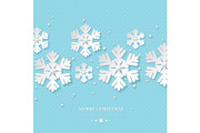 Christmas holiday design with paper