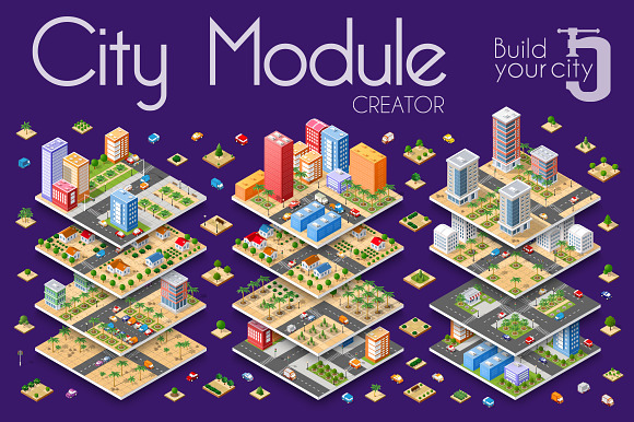 City bundle module city set in Objects - product preview 4