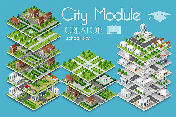 City bundle module city set in Objects - product preview 7